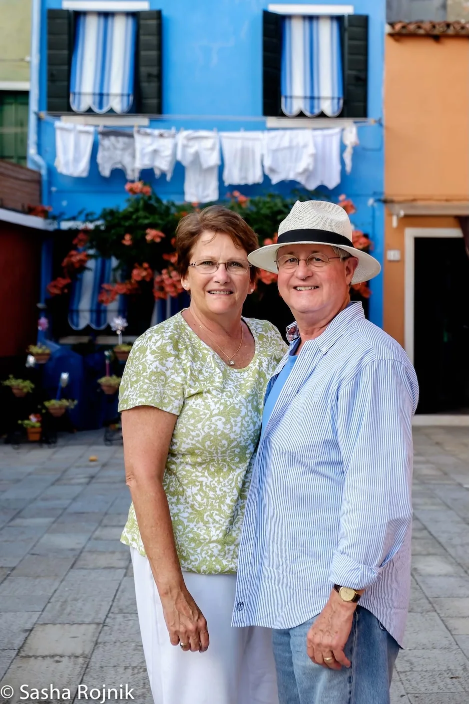 John and Mary in Burano